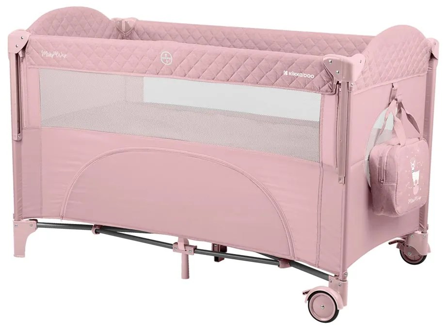 KIKKA BOO Кошара на 2 нивa с падаща преграда MILKY WAY PINK