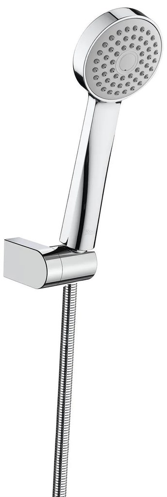 Душ комплект с душ слушалка Stella 80/1, A5B9303C00, Roca, подвижен държач за душ слушалка и шлаух, хром, 23х8см