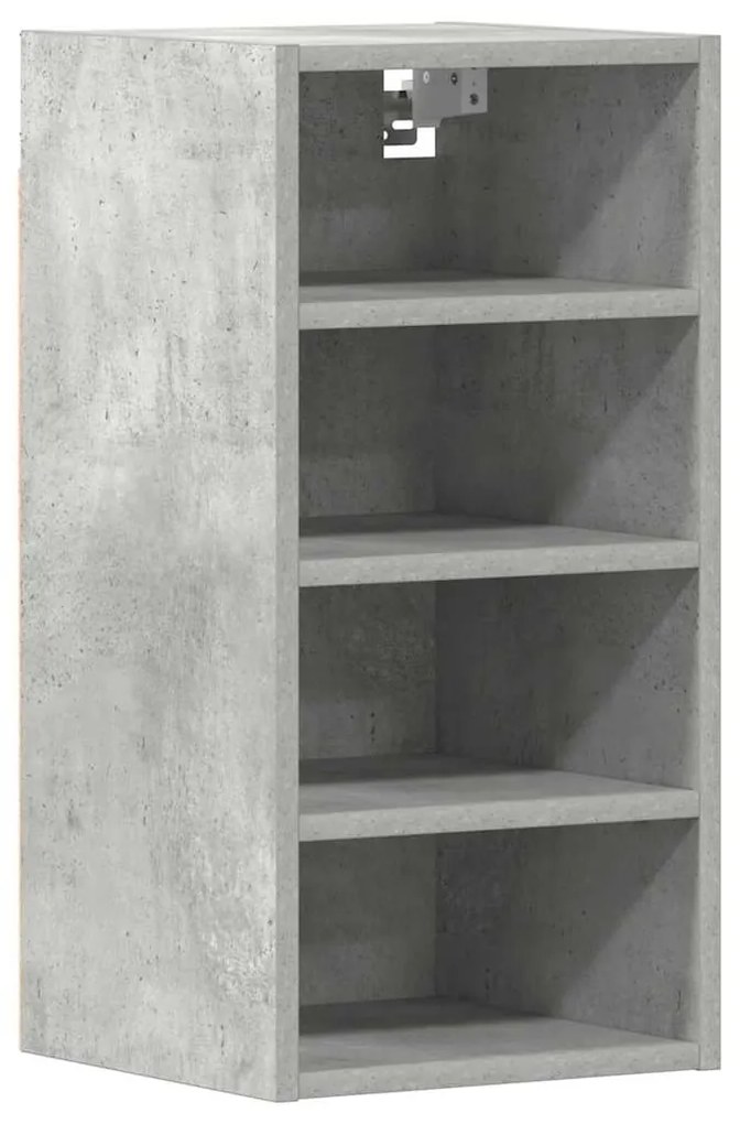 854169 vidaXL Висящ шкаф "Рига", сив, 30x29,5x60 см, инженерно дърво