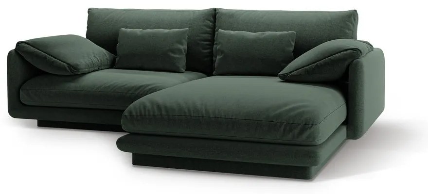 Тъмнозелен ъглов диван (десен ъгъл) Torino – Micadoni Home