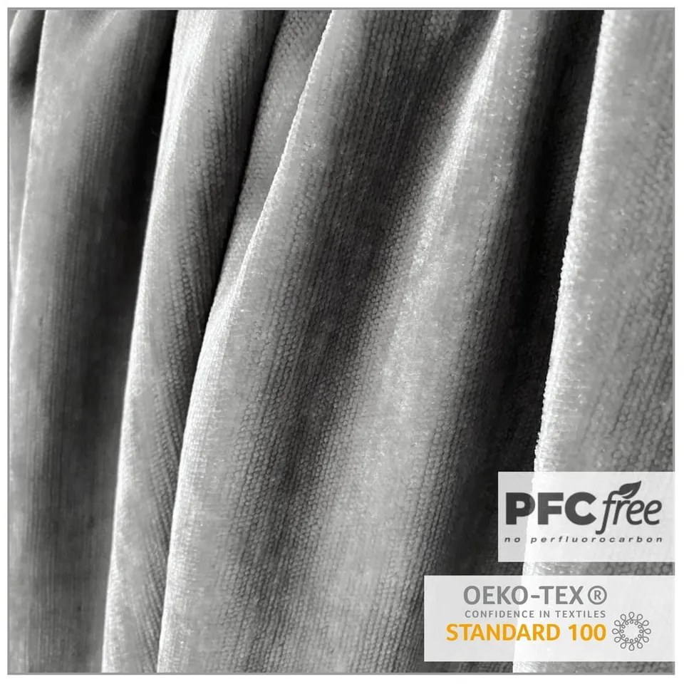 Сиво тапицирано двойно легло с място за съхранение 160x200 cm Musca – Maison de Rêve