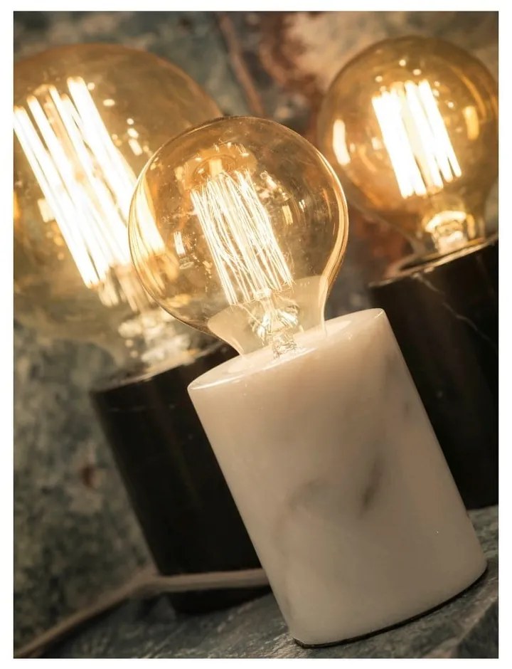 Бяла настолна лампа с мраморна основа Athens - it's about RoMi