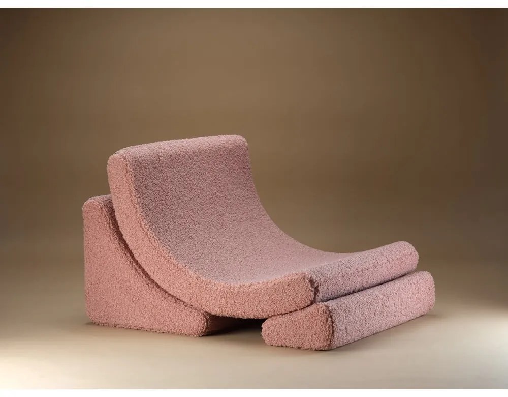 Розов детски стол от букле Moon – Wigiwama