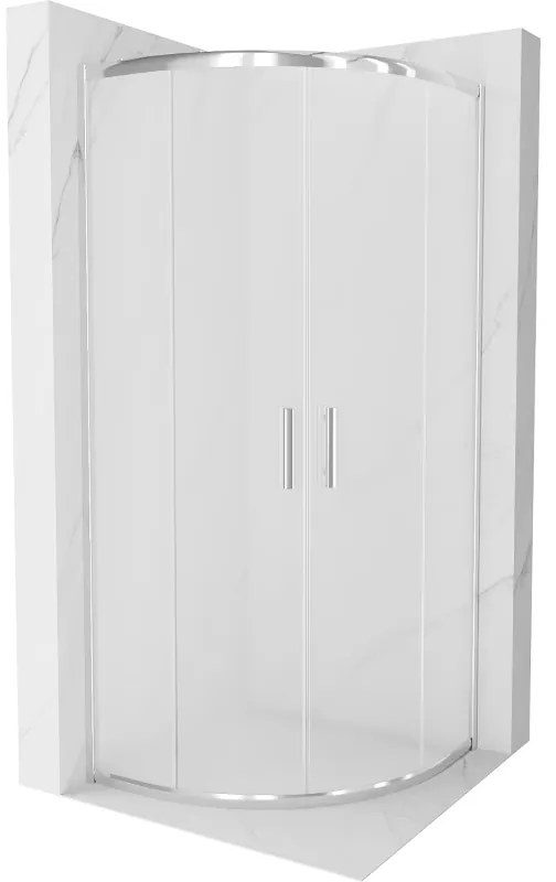 Mexen Rio кръгла душ кабина 90 x 90 см, скреж, хром - 863-090-090-01-30