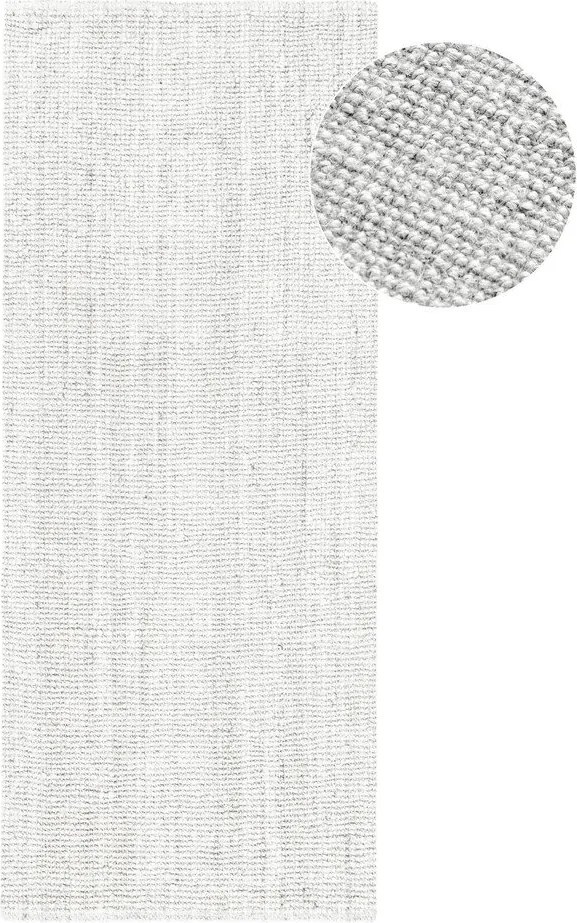 Светлосива двустранна ръчно изработена ютена пътека 80x200 cm Bouclé Jaipur – Hanse Home