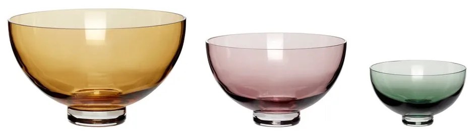 Стъклен комплект за сервиране 3 бр. Radiant – Hübsch