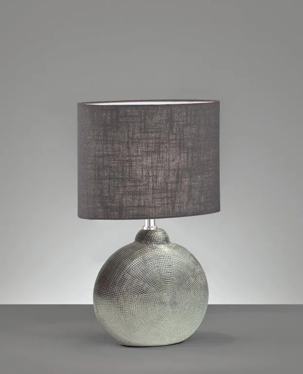 Настолна лампа F&H Foro-23φ 13β 37ψ cm-Gray-Silver