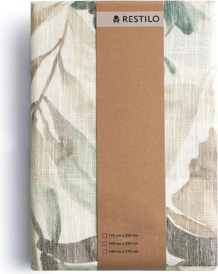 Кремаво/сиво-синьо перде 135x250 cm Celesta – Restilo