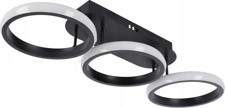 Димируемо LED таванно осветително тяло LED/30W/230V 3000-6500K черно Wi-Fi Tuya + дистанционно управление