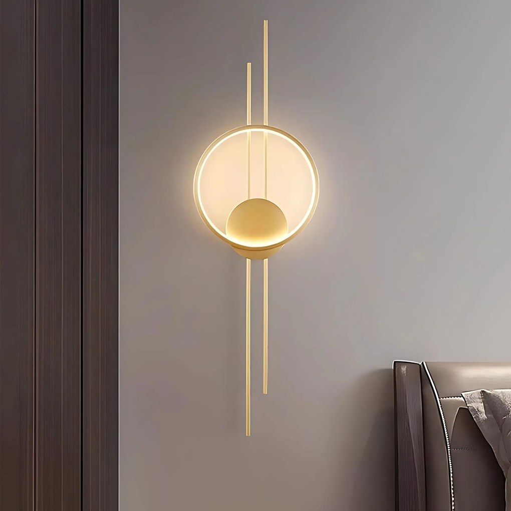СТЕННА ЛАМПА LED APP1781-W BRUSH GOLD