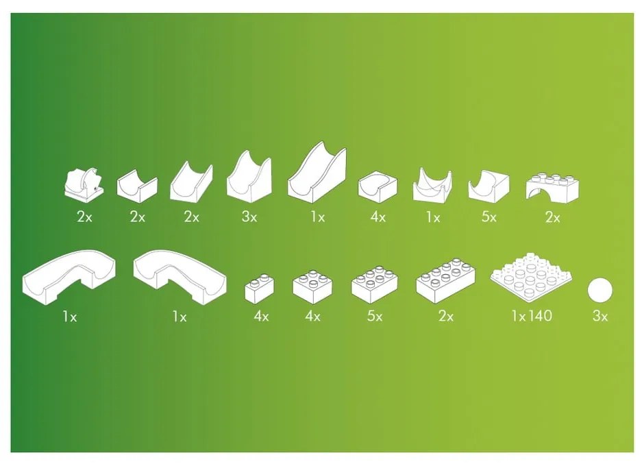 Удължител с превключвател за писта за топки - Hubelino