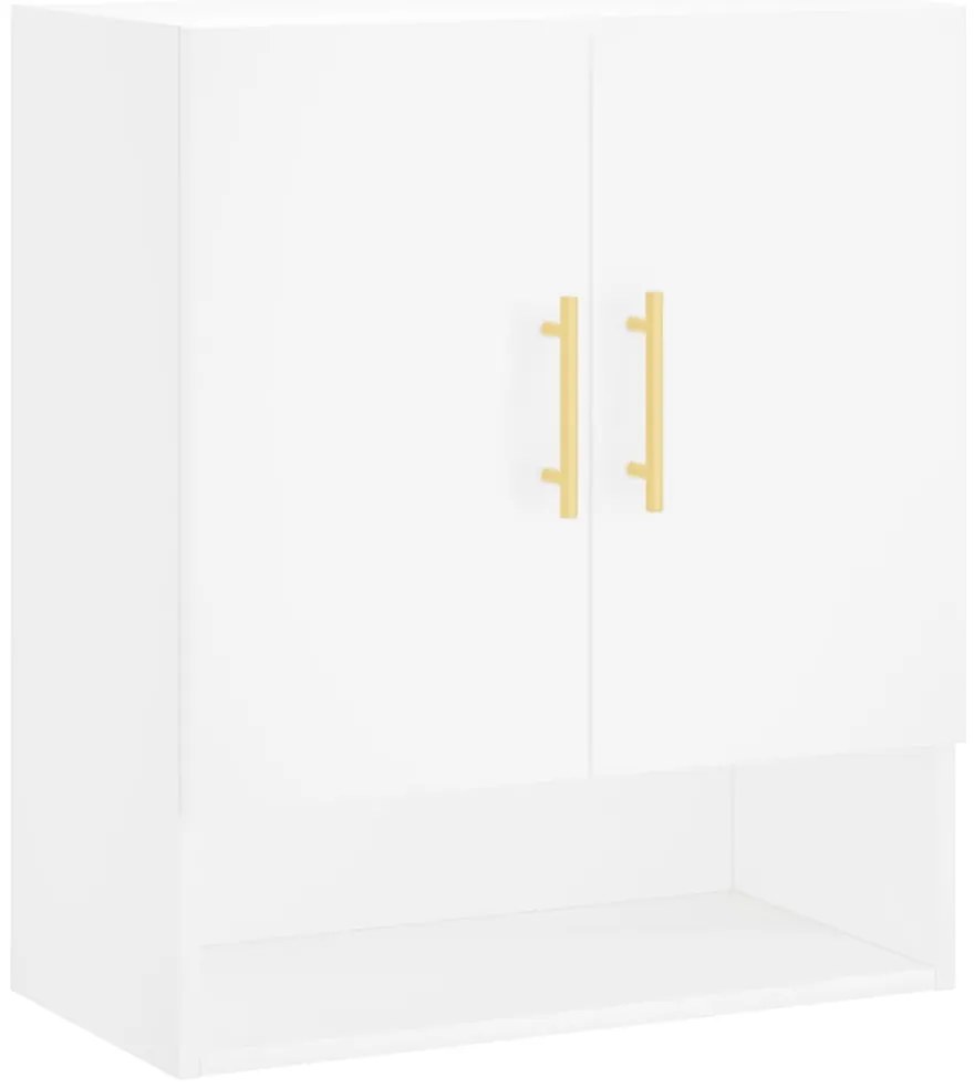 829892 vidaXL Стенен шкаф, бял, 60x31x70 см, инженерно дърво