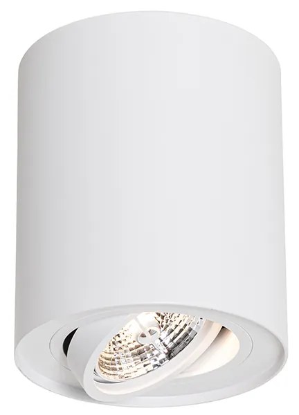Модерен таванен прожектор бял въртящ се и наклонен AR70 - Rondoo Up
