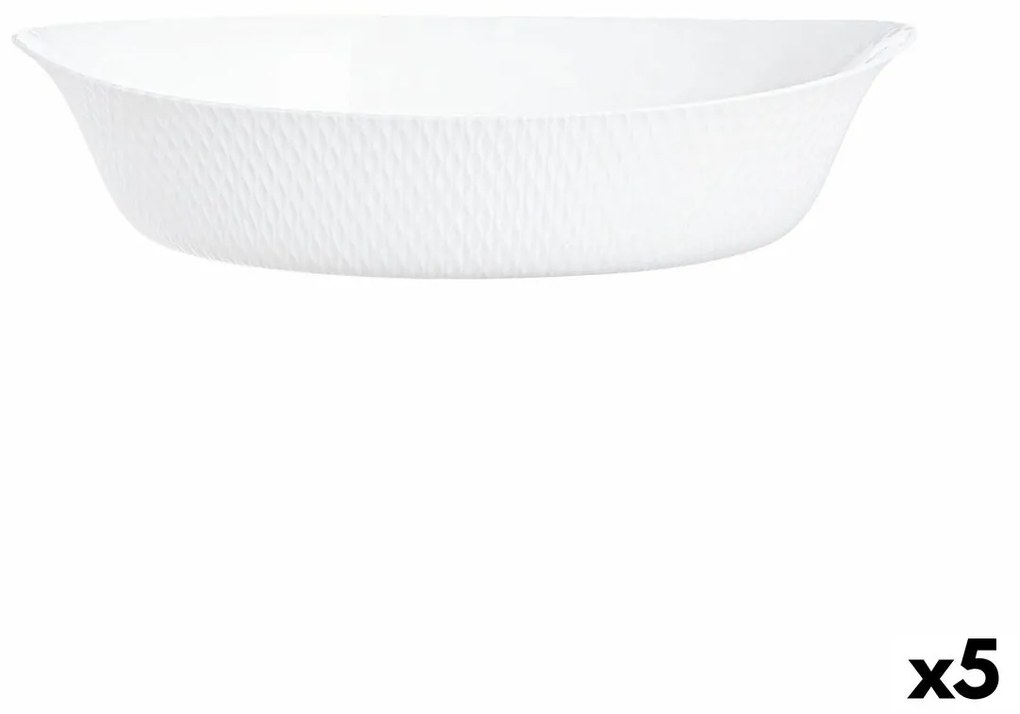 Поднос за сервиране Luminarc Smart Cuisine 32 x 20 cm Бял Cтъкло (6 броя)