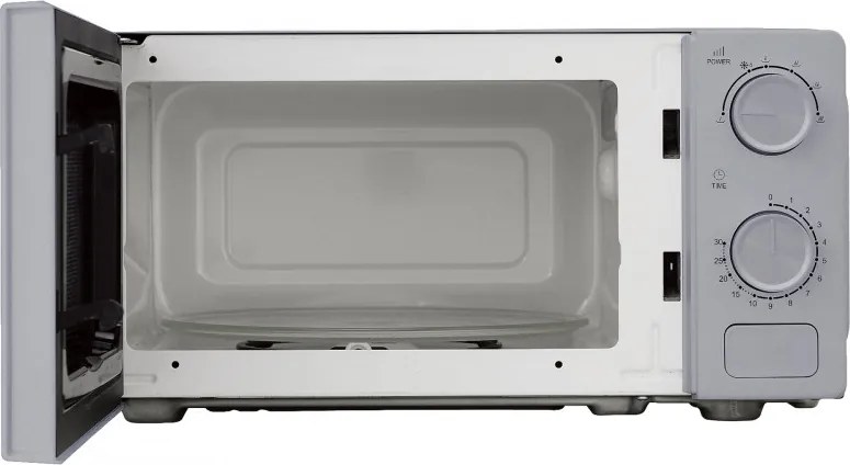 Микровълнова фурна Kumtel HM-21, 600W, 17 л, 6 степени, Таймер, Размразяване, Сив