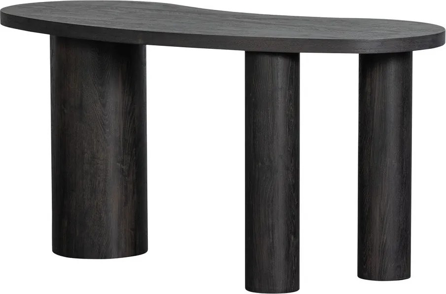 Тъмнокафява конзолна маса от декор от бор 70x150 cm Maan – WOOOD