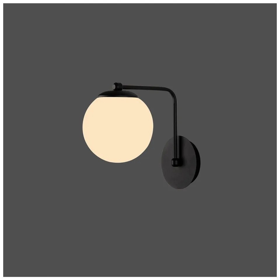 Черна стенна лампа, височина 22 cm Star - Squid Lighting