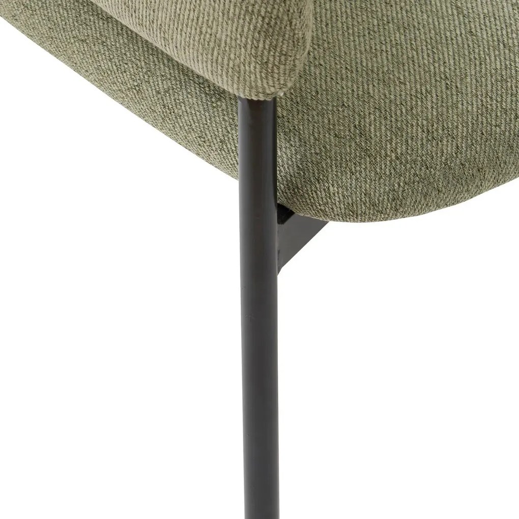 Трапезен стол с подлакътници atmosphera Solea, Корд - Слонова кост