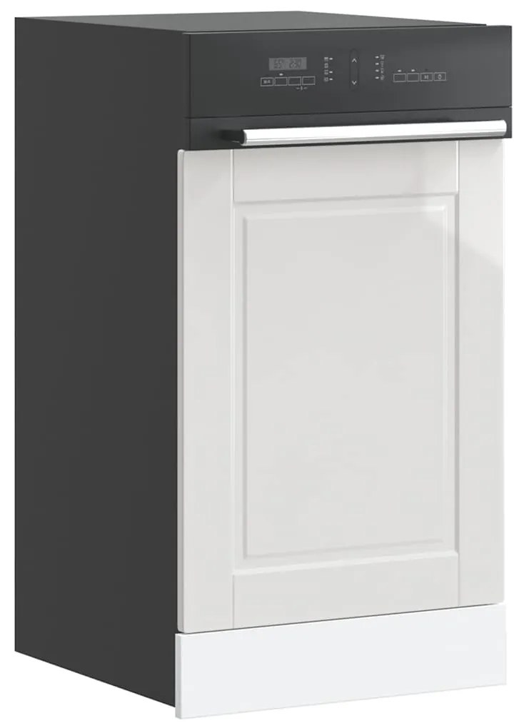 854129 vidaXL Панел за съдомиялна машина, Porto, бял гланц, инженерно дърво