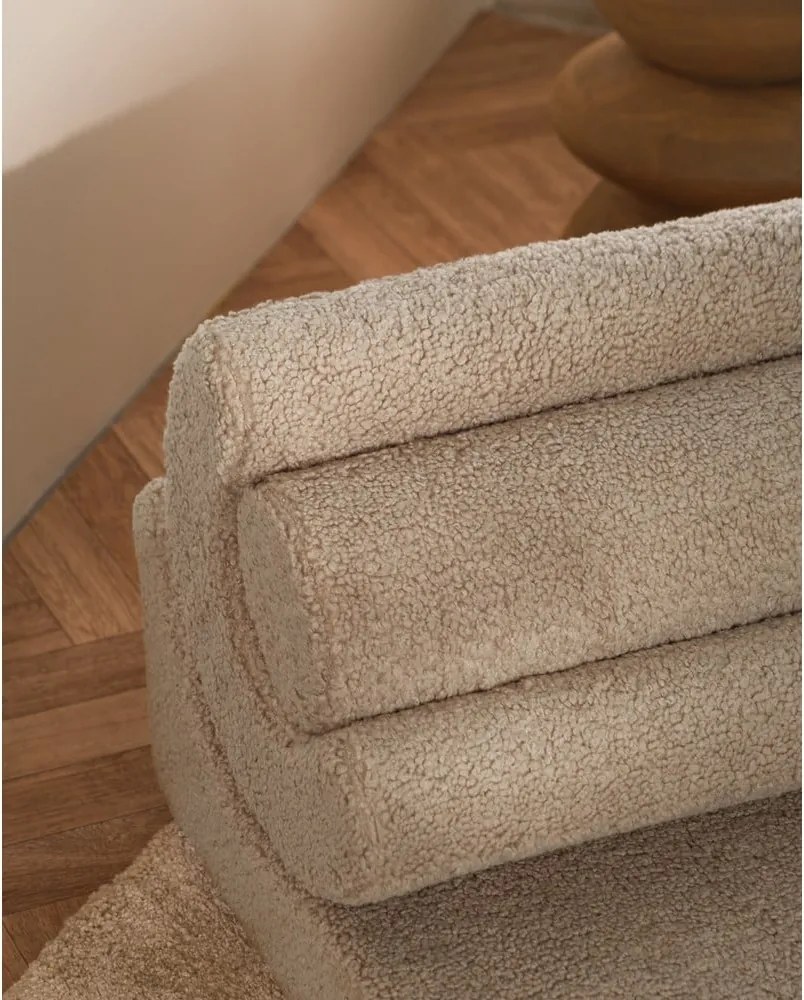 Светлокафяв детски стол от букле Flipster – Wigiwama