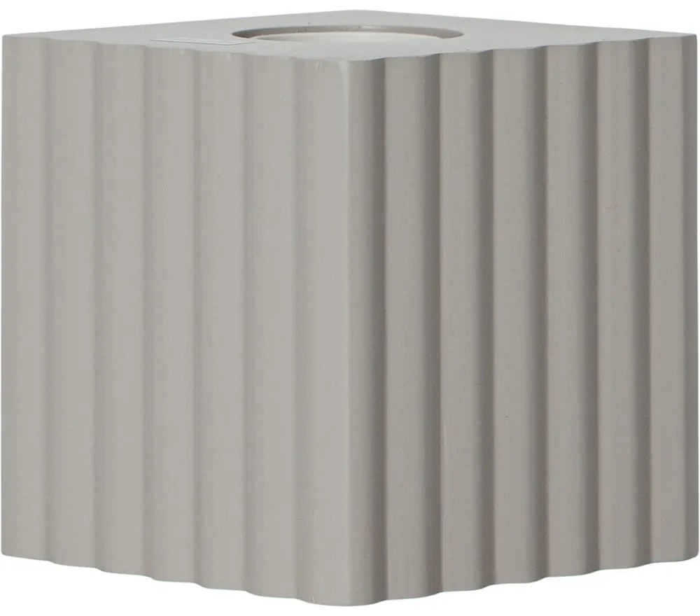 Светлосива основа за лампа 10 cm Box - Star Trading