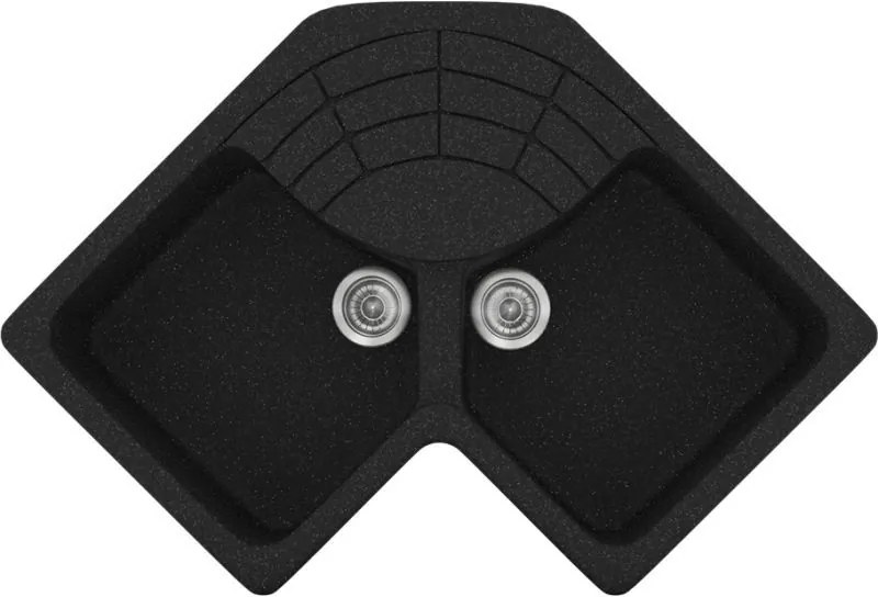 Мивка Sanitec 310-Granite Black