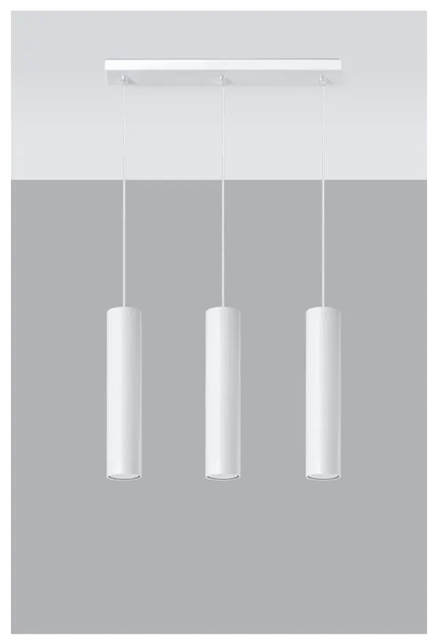 Бяла лампа за таван 3 Castro - Nice Lamps