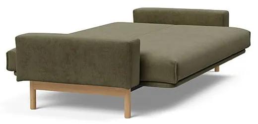Зелен сгъваем диван от рипсено кадифе 237 cm Mimer – Innovation