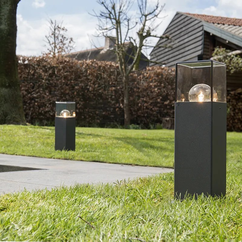 Интелигентна индустриална външна подова лампа антрацит 30 см с Wi-Fi P45 - Denmark