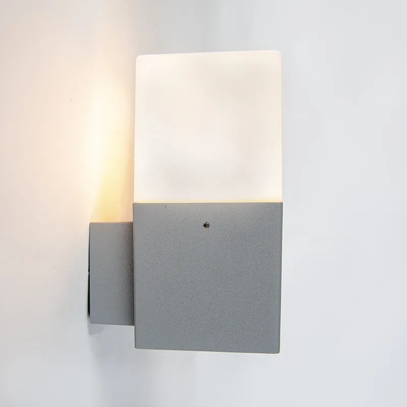 Дания Модерна Външна Стенна Лампа Сива IP44