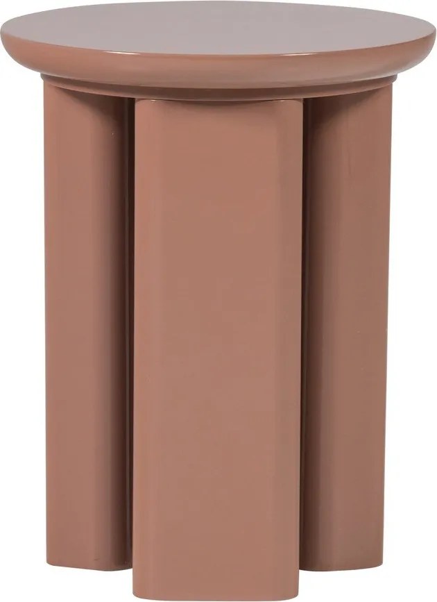 Гланцова кръгла странична масичка ø 40 cm Orivo – WOOOD