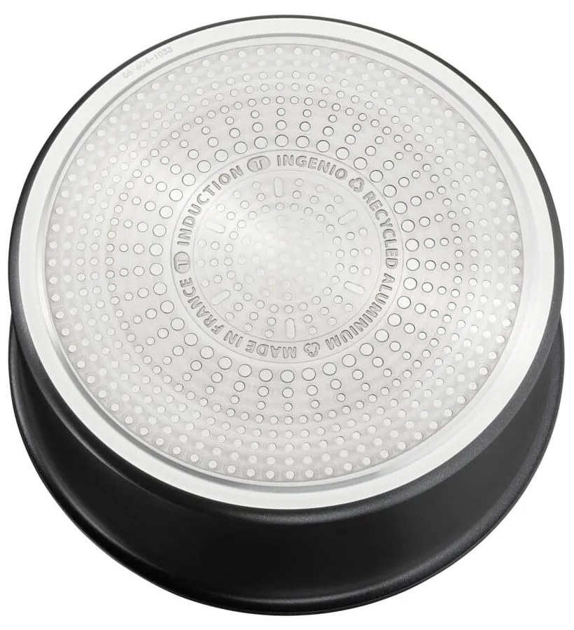 Алуминиеви гърнета в комплект 3 бр. с незалепващо покритие/с подвижна дръжка подходящи за индукционен котлон INGENO Eco Resist L3979202 – Tefal