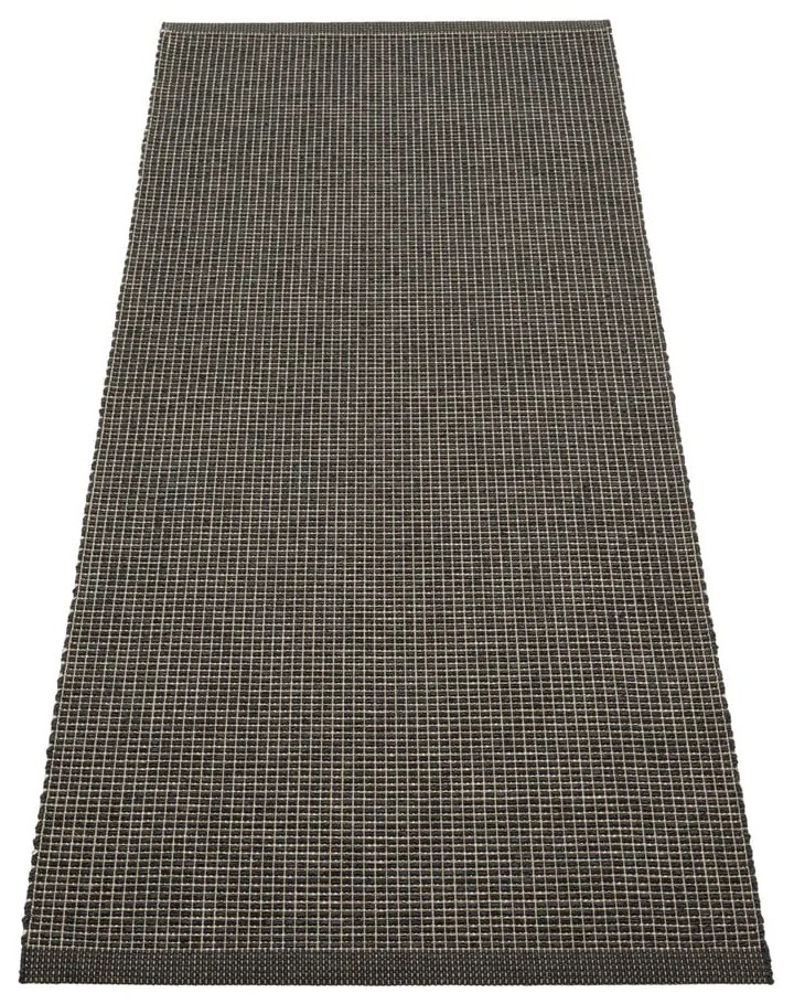 Антрацитна пътека за открито и закрито 70x180 cm Emm Black Linen – Pappelina
