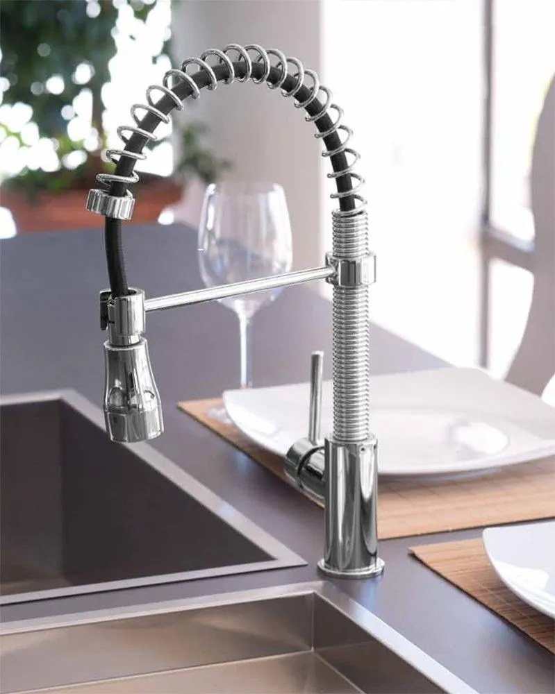 Кухненски кран с подвижен душ FM 56 PRAXIS