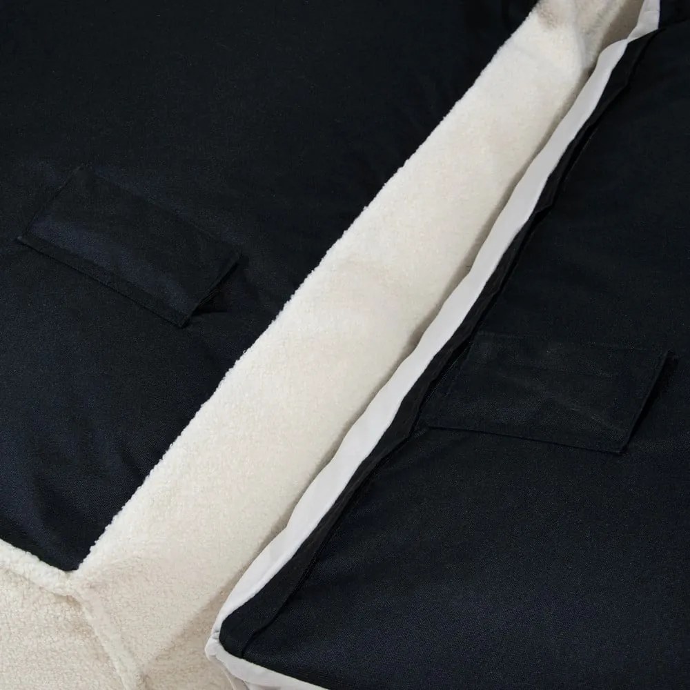 Кафяв пуф от букле Mass Open Modul 90 – SLOWDOWN