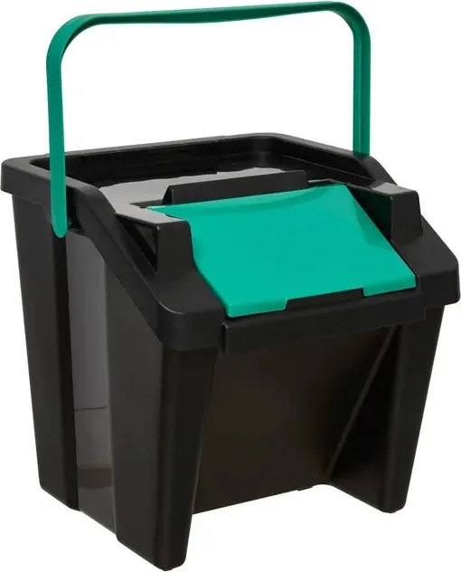 Комплект от 3 коша за разделно събиране 5five, Пластмаса, 30 l