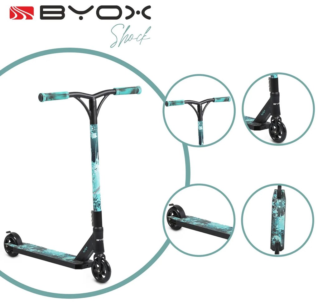 Byox  -  Тротинетка Shock зелен
