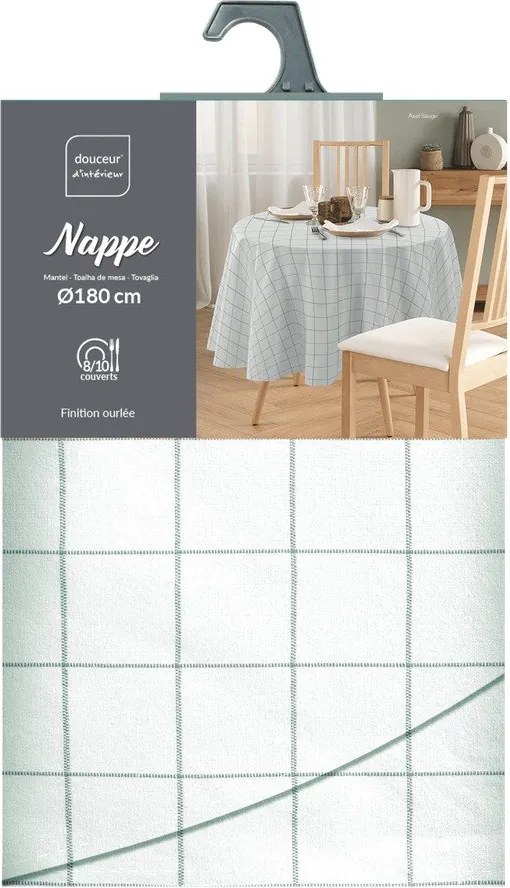 Перяща се покривка за маса ø 180 cm Axel – douceur d'intérieur