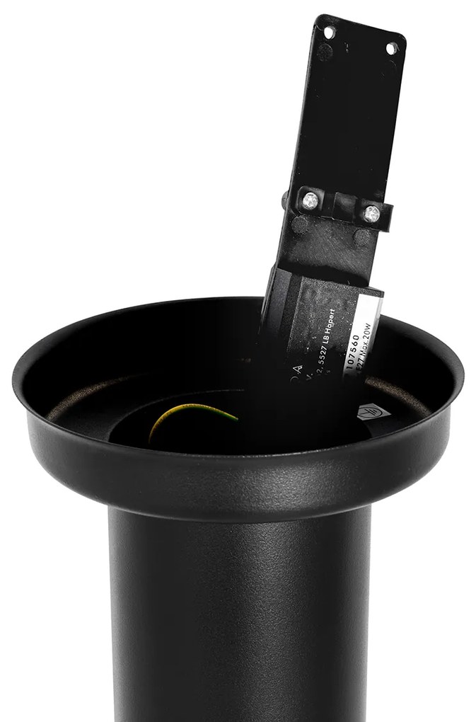 Модерна външна стълбова лампа черна 110 см IP44 - Rox