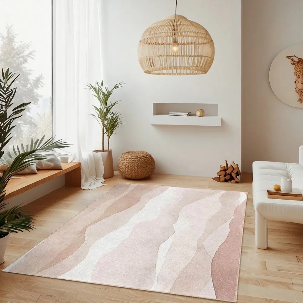 Кремава пътека подходяща за пране 60x230 cm Komodo Beach – Mila Home