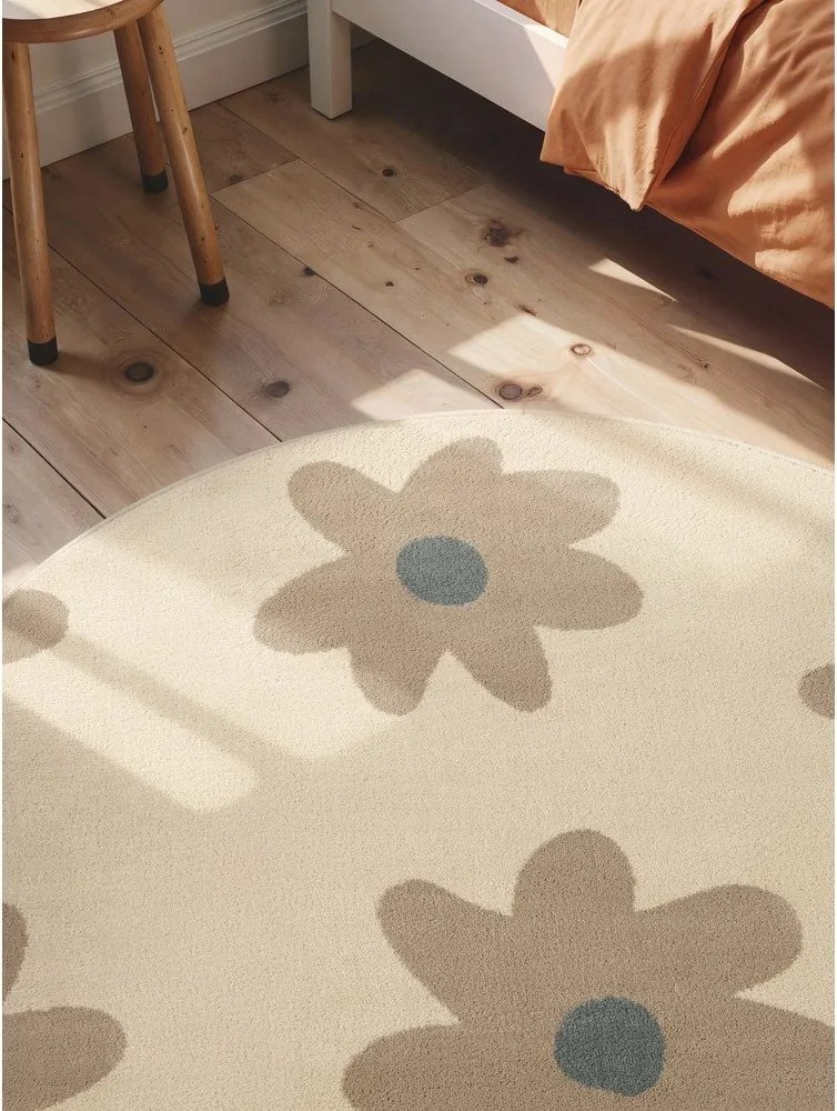 Бежов детски килим ø160 cm Bloomy – Hanse Home