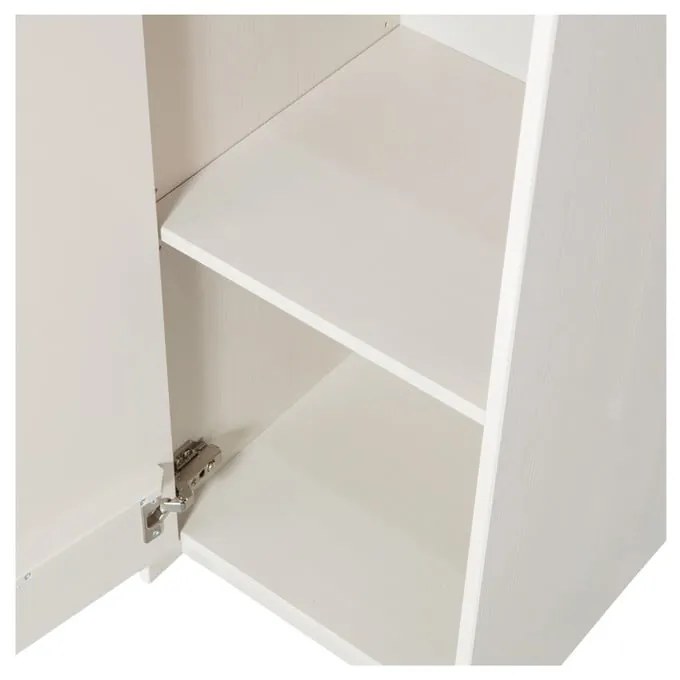 Кремав модулен шкаф от борова дървесина 40x210 cm Basu - WOOOD