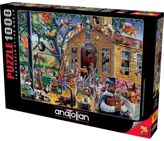 Anatolian - Пъзел Игриви кучета, 1000 части