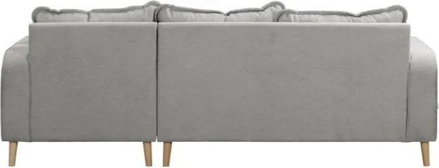 Светлосив ъглов диван (десен ъгъл) Beata - Ropez