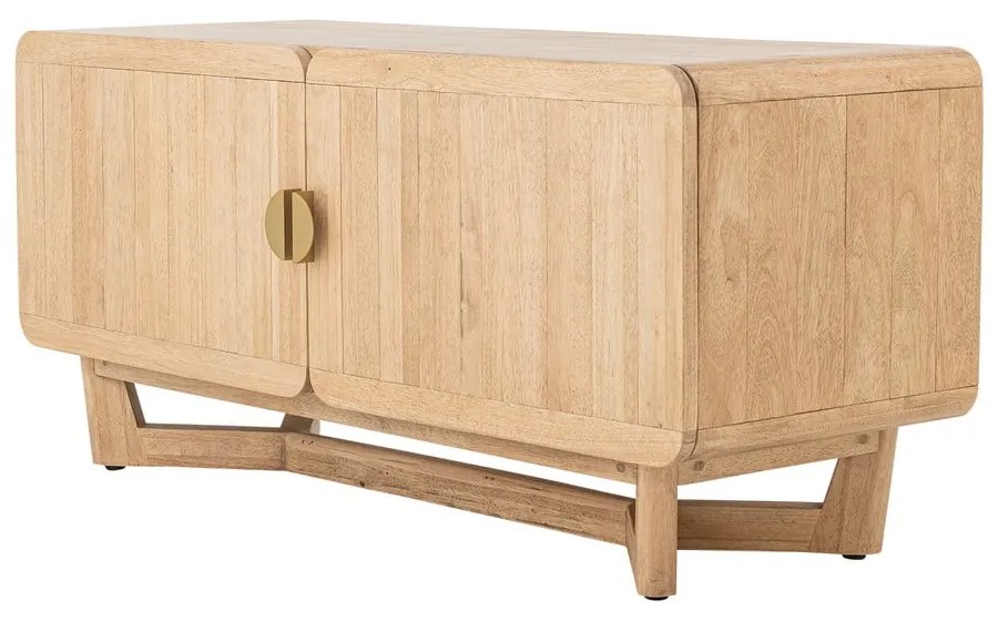 Скрин от масивно каучуково дърво в естествен цвят 120x55x45 cm Serrone – Bloomingville