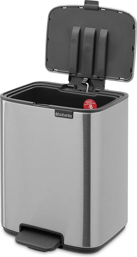 Стоманено кошче за боклук с педал в матово сребрист цвят 7 l Bo – Brabantia