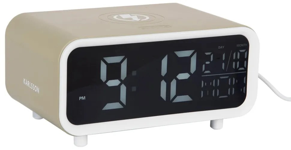 Дигитална аларма с безжично зарядно Chunky LED – Karlsson
