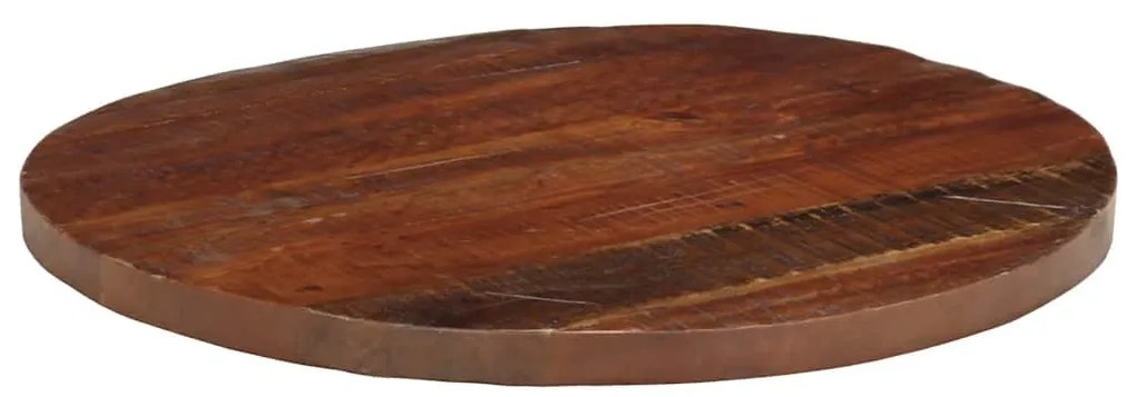 370041 vidaXL Плот за маса Ø 70x3,8 см кръгъл масивна регенерирана дървесина