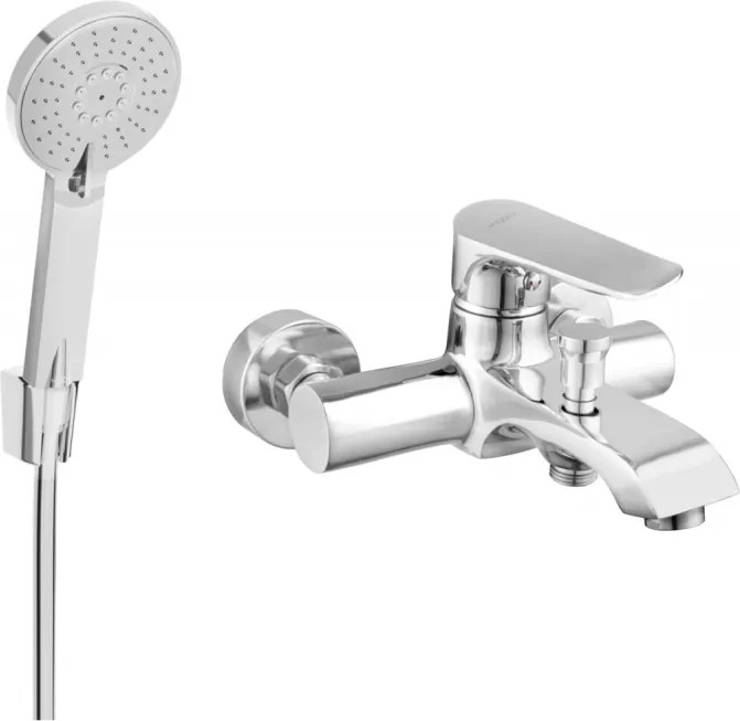 Mexen Pecos R40 смесител за вана с душ комплект, хром - 7273R40-00