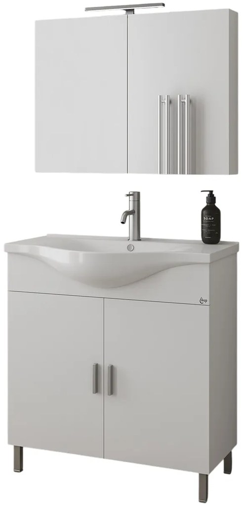 Комплект за баня Drop Luna 80-White